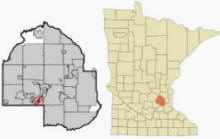 Location of Greenwood Minnesota