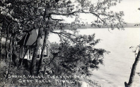 Spring House, Pleasant Beach, Grey Eagle Minnesota, 1940's