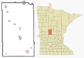 Location of Grey Eagle, Minnesota