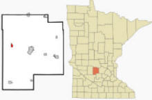 Location of Grove City, Minnesota