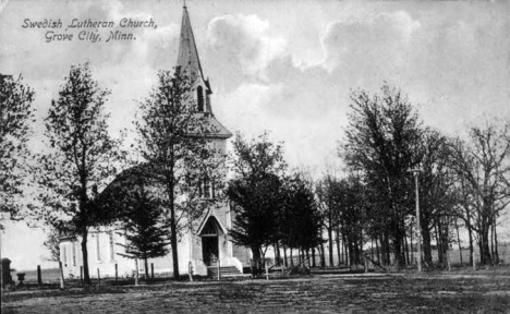 Swedish Lutheran Church, Grove City Minnesota, 1917