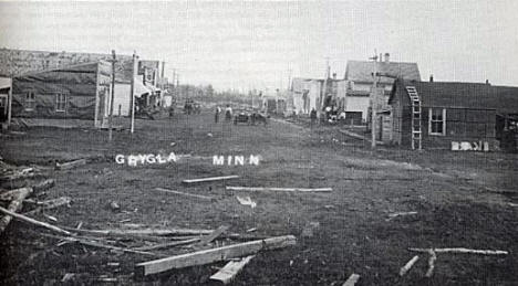 Main Street, Grygla Minnesota, 1912