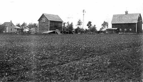 Ebrat Kjensmoe homestead near Gully Minnesota, 1916