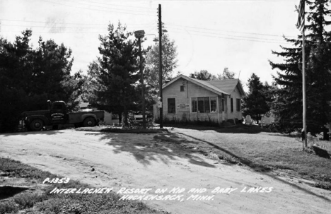 Interlachen Resort on Kid and Baby Lakes, Hackensack Minnesota, 1949