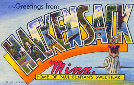 Greetings from Hackensack Minnesota, 1952