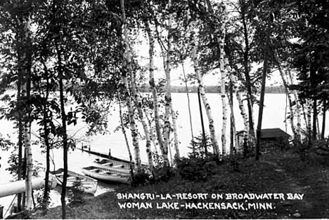 Shangri-La-Resort on Broadwater Bay, Woman Lake, near Hackensack, 1954