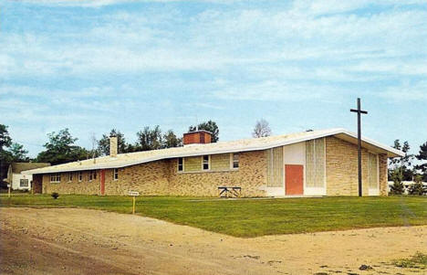 Sacred Heart Catholic Church, Hackensack Minnesota, 1960's