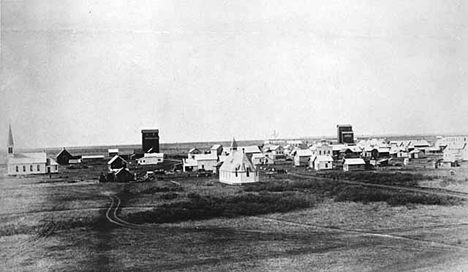 General View of Hallock Minnesota, 1907