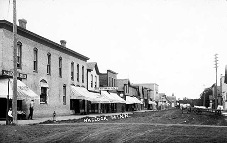 Main Street, Hallock Minnesota, 1911