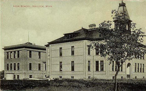High School, Hallock Minnesota, 1910's