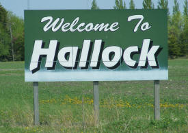 Hallock Minnesota Welcome Sign