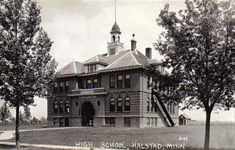 High School, Halstad Minnesota, 1940's?