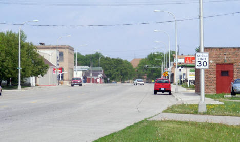 Street scene, Halstad Minnesota, 2008