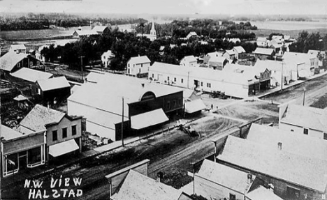 Northwest view, Halstad Minnesota, 1913