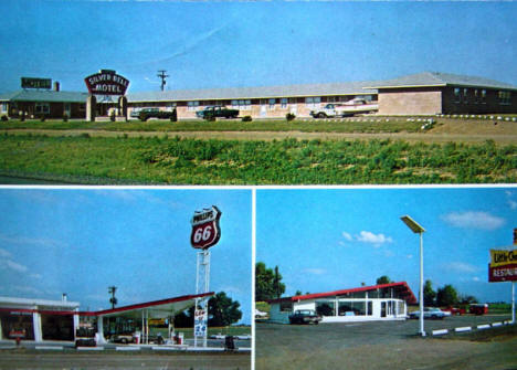 Silver Bell Motel and Little Oscar's Restaurant, Hampton Minnesota,1960's