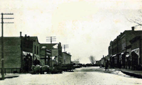 Main Street, Hancock Minnesota, 1900's