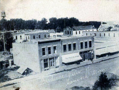 Birds eye view of Hancock Minnesota, 1906