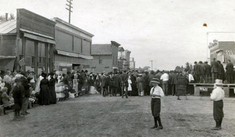 Street scene, Harmony Minnesota, 1910's