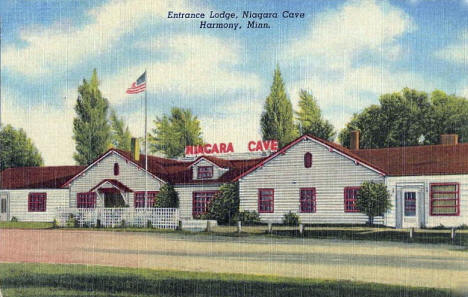 Entrance Lodge, Niagara Cave, Harmony Minnesota, 1940's