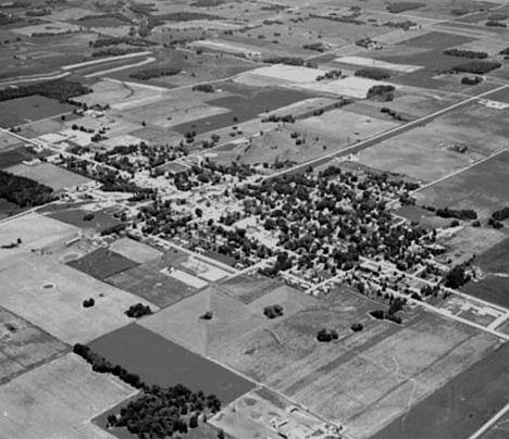 Aerial view, Harmony Minnesota, 1972