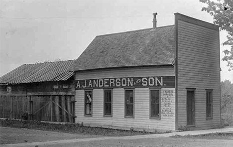 A. J. Anderson and Son, Hartland Minnesota, 1910