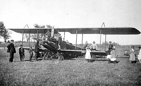 First airplane at Hartland Minnesota, 1912
