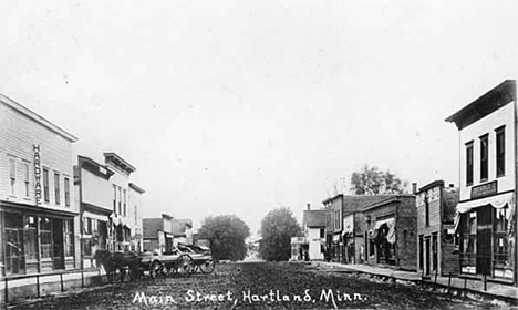 Main Street, Hartland Minnesota, 1914