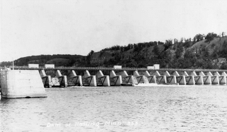 Dam at Hastings Minnesota, 1920's