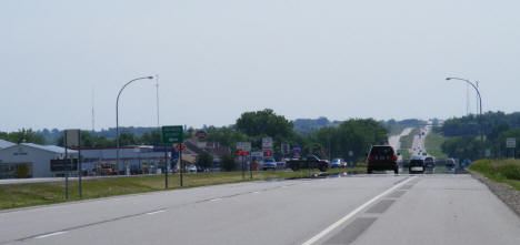 Street scene on Highway 2, Hawley Minnesota, 2008
