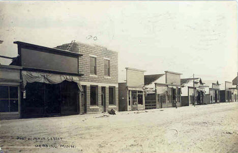 Main Street, Henning Minnesota, 1910's?