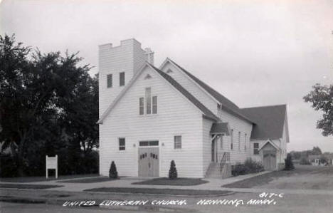 United Lutheran Church, Henning Minnesota, 1950's?