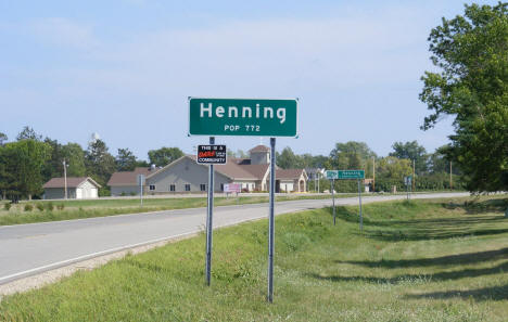 Entering Henning Minnesota, 2008