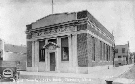 Grant County State Bank, Herman Minnesota, 1925