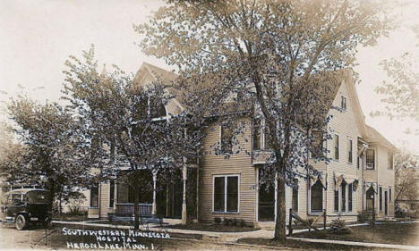 Southwestern Minnesota Hospital, Heron Lake Minnesota, 1920's