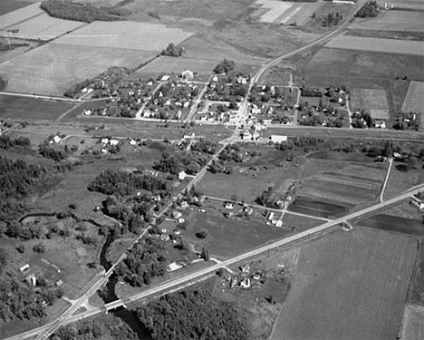 Aerial view, Hewitt Minnesota, 1971