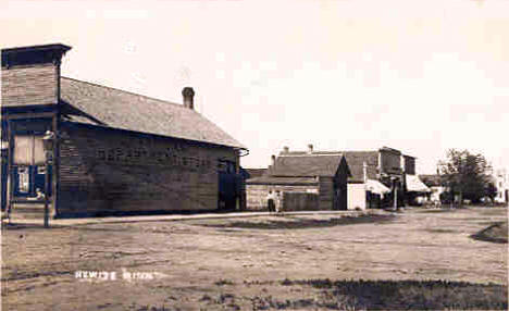 Street scene, Hewitt Minnesota, 1910's?