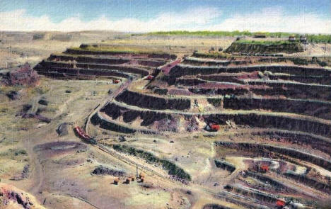 Hull Rust Iron Mine, Hibbing Minnesota, 1948