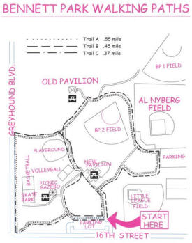 Bennett Park Map, Hibbing Minnesota