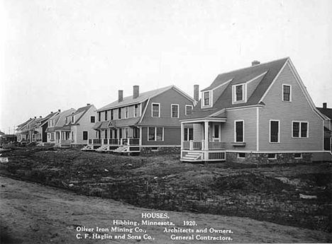 Houses built by Oliver Iron Mining Company, Hibbing Minnesota, 1920