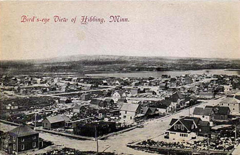 Birds eye view of Hibbing Minnesota, 1910's?