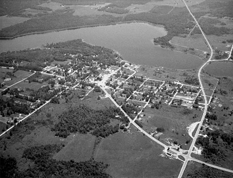 Aerial view, Hill City Minnesota, 1970