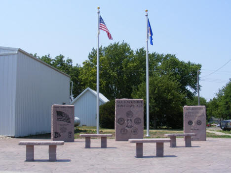 Veterans monument, Hills Minnesota, 2012