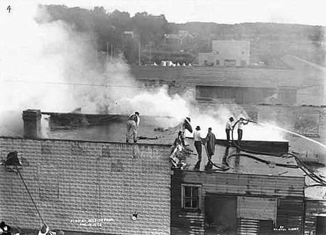 Fire at Holdingford Minnesota, August 15th, 1920