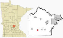 Location of Howard Lake, Minnesota