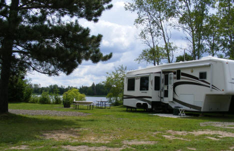 Campsite at Fisherman's Point Recreation Area, Hoyt Lakes Minnesota, 2009