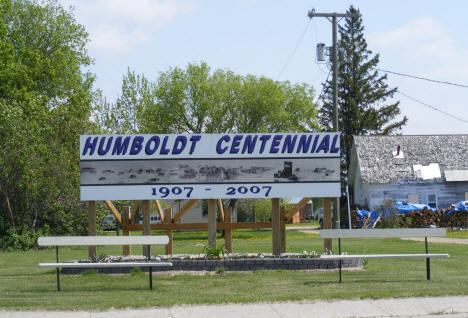 Humboldt Centennial Sign, Humboldt Minnesota, 2008
