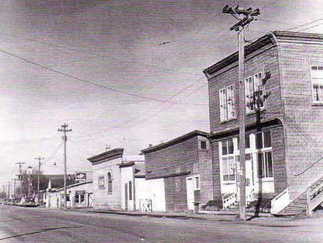 Street scene, Humboldt Minnesota, 1940's?