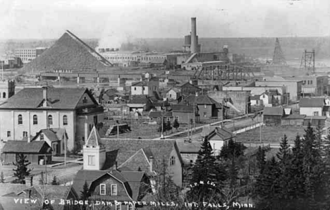 General view of International Falls Minnesota, 1913