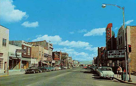 Street scene, International Falls Minnesota, 1960