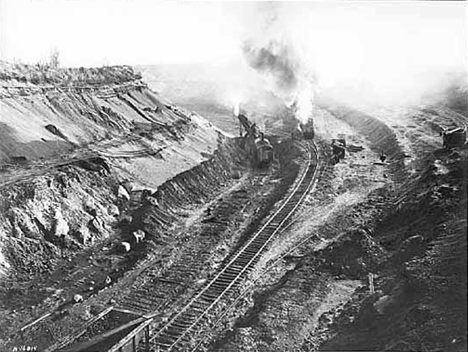 North Thompson Mine, Ironton Minnesota, 1917